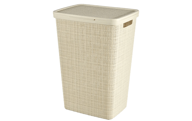 סל כביסה יוטה 58 ליטר JUTE - קרם