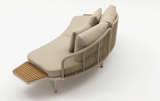 ספת רביצה מרקש + 2 שולחנות צד  - בז