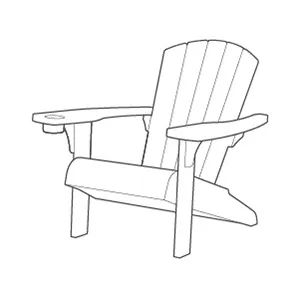 Alpine Adirondack Chair Set  - Grey