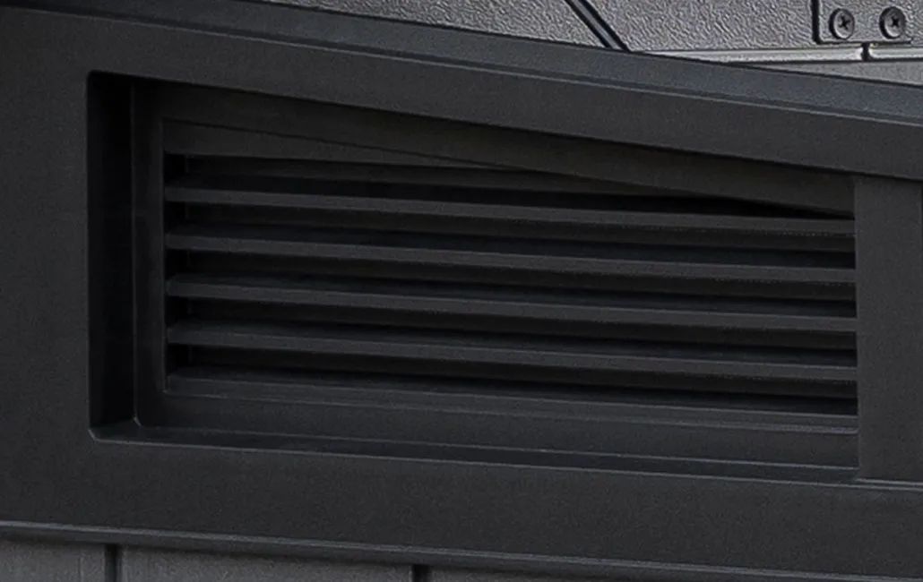 Cobertizo de exterior horizontal Cortina Mega - 190,5x109,3x132,5 cm y 2020L - Gris