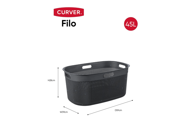 Filo Wasmand 45L - Antraciet