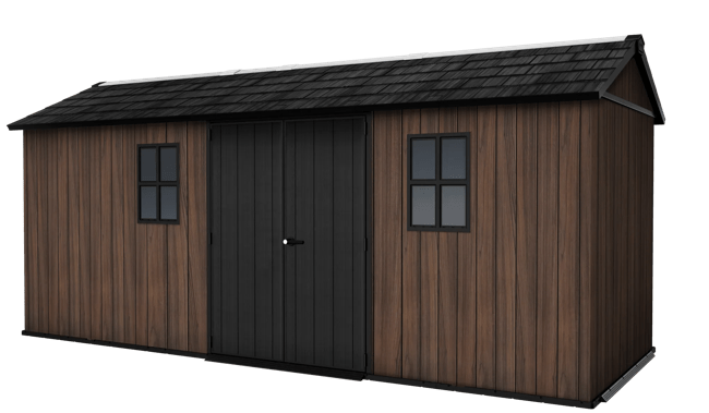 Signature Apex Shed 17x7.5ft - Rosewood