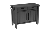 Keter Unity XL Barbecuetafel - 125,5x51,7x90 cm - Antraciet