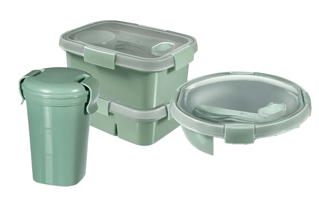 קופסת סמארט אקו מחולקת 0.3/0.6 ליטר - ירוק