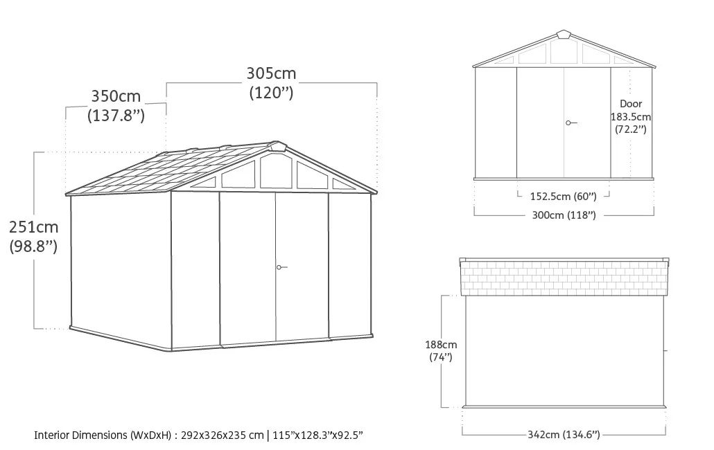 Abri de jardin Stronghold 10115 - 10,7 m2