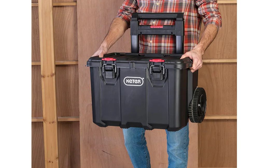 Stack & Roll 2.0 Tool Storage System Black - Keter US