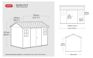 Newton Graphite Large Storage Shed - 11x7.5 Shed - Keter US