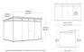 Gray Signature 11x7 Large Storage Shed - Keter US