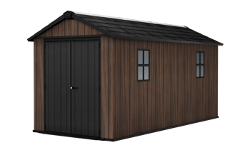 Signature Apex Shed 7.5x15ft - Rosewood - Large Sheds