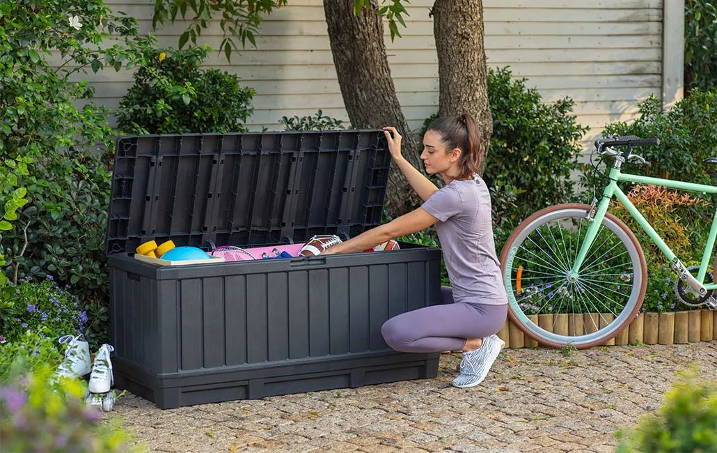 92 Gallon Deck Box Kentwood Storage Box Brown - Keter Canada