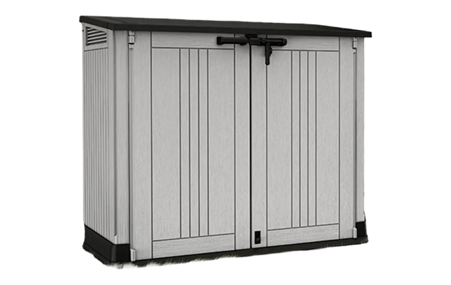 Cobertizo de exterior SIO Midi - 130x74x110 cm y 880L - Marrón