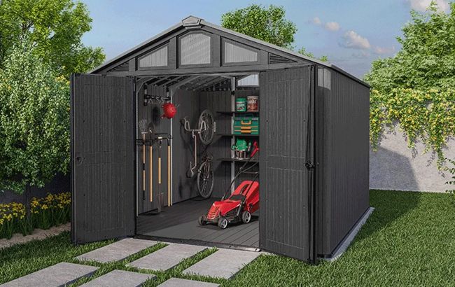 Stronghold 10x11.5 Shed - Grau