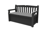 Solana 70 Gallon Outdoor Storage Bench - Graphite