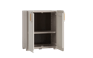 Armario bajo de exterior Groove - 98x45x80cm. - Beige