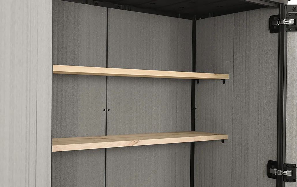 High Store Plus 1400L Gartenschrank - 140x73.6x170.4cm - Graubraun