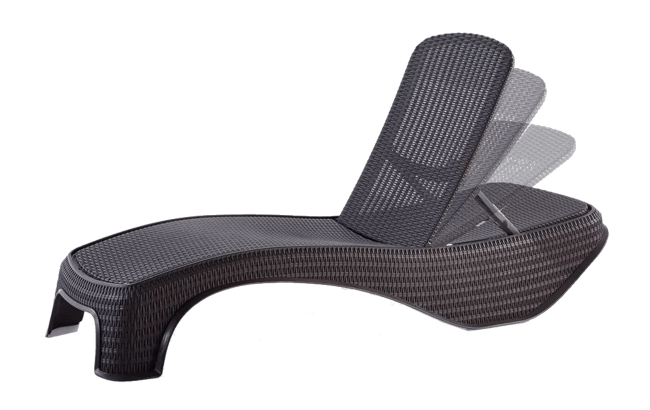 מיטת שיזוף אטלנטיק - אפור כהה