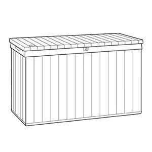 Darwin Opbergbox - 670L  - Groen