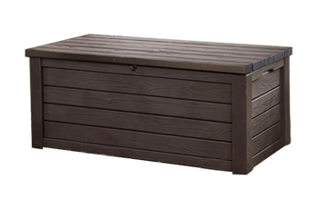 Eastwood 150 Gallon Deck Box - Brown - Large Deck Boxes