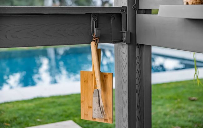 Bar Gazebo Signature - 230x200x238 cm - Marron Aspect Noyer