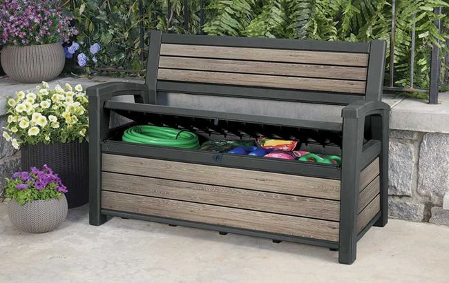 Signature 227L Storage Bench - Ashwood Brown