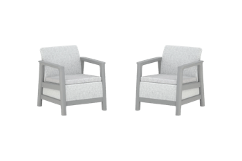 Scandi Linea Loungestoel - 2 stuks - - Tuinmeubelen