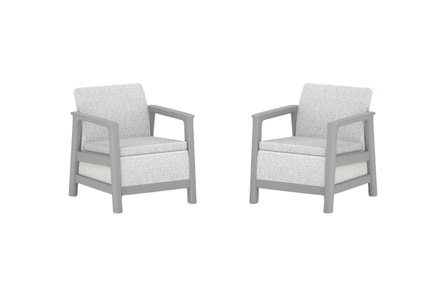 Scandi Linea Loungestoel - 2 stuks -