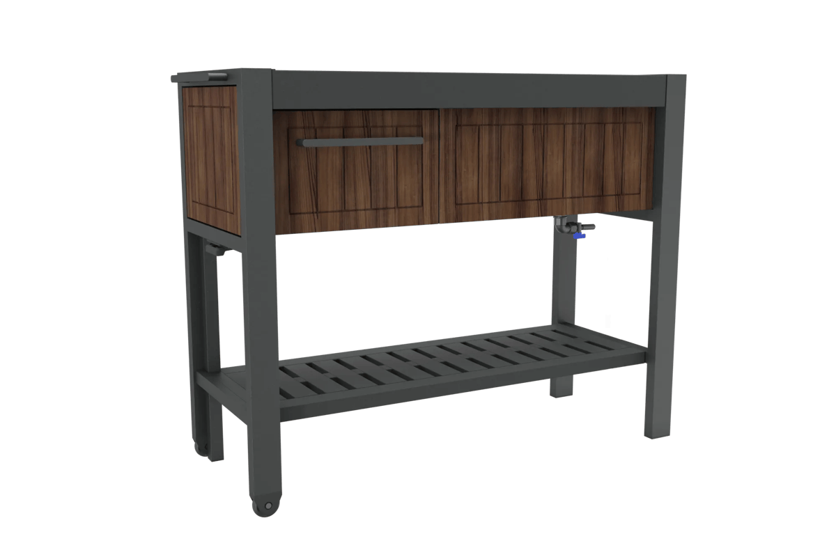 Outdoor Extendable Prep Table - Rosewood Brown - Keter Canada