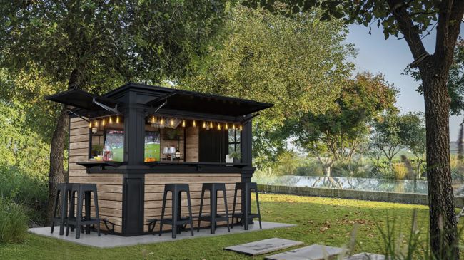 Signature Outdoor Garden Bar - Rosewood