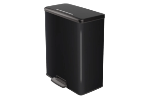 Decobin Prullenbak 65L - Zwart - Prullenbakken