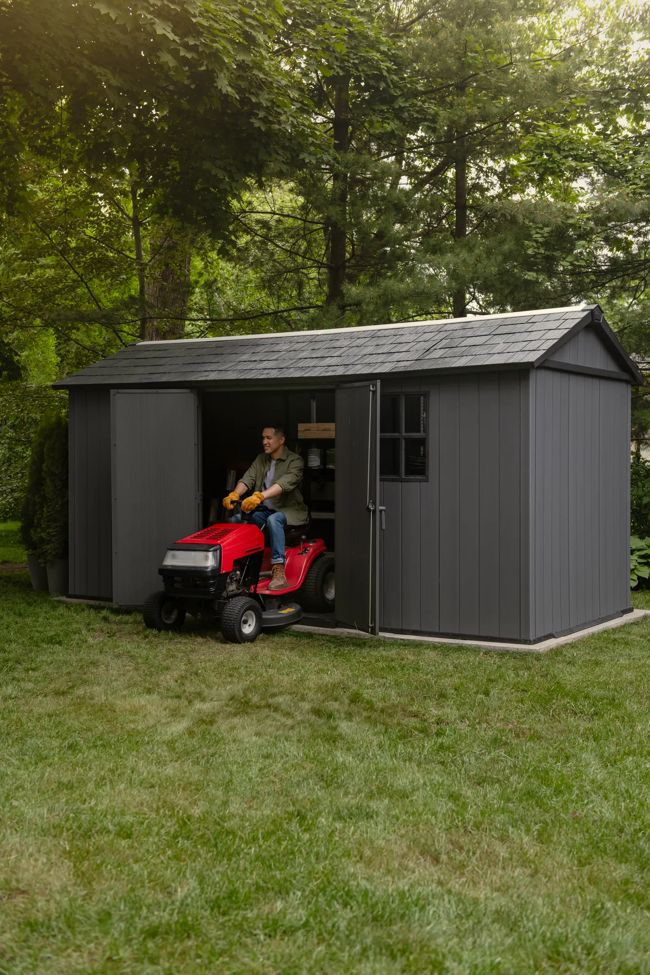 Newton Plus 7515 Tuinhuis - 230x476x246cm - Grijs