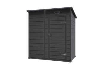 Essential 64 tuinhuis - 184x112x195cm - Antraciet - Tuinhuizen