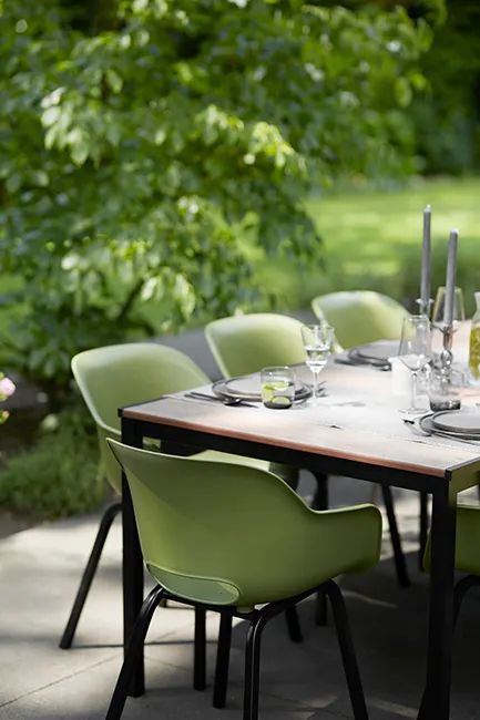 Mesa comedor de exterior Signature Porto 194x75x95 cm - Marrón