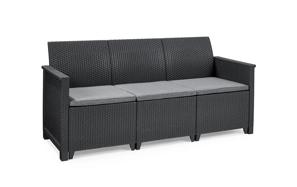 Emma 5 Seater Lounge Set - Graphite