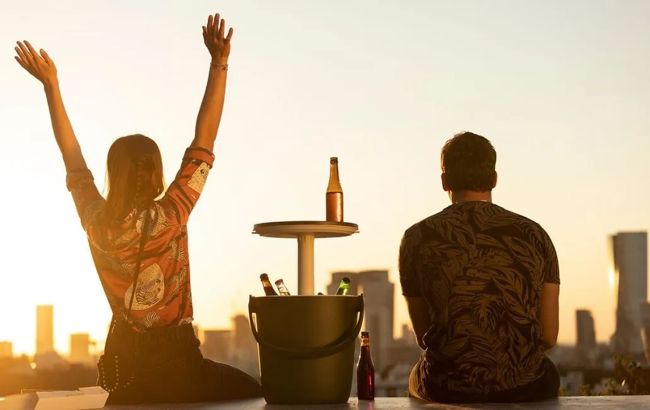 Go Bar 16L Portable Cooler Table - Grey