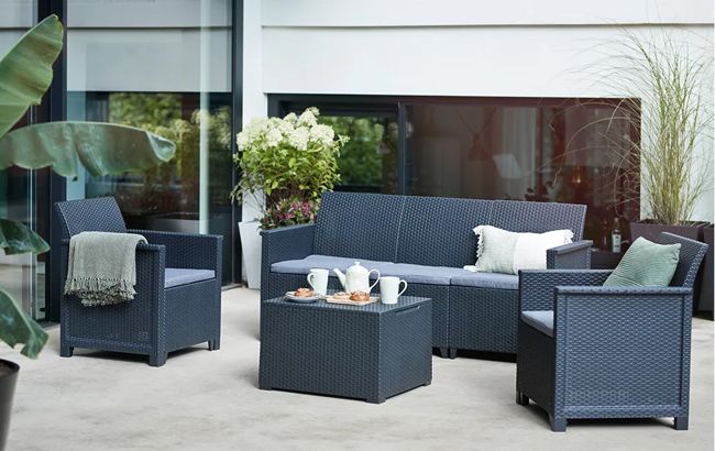 Emma 5 Seater Lounge Set - Grey