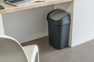 Mistral Swing Afvalbak 25L - Antraciet - Afvalemmers