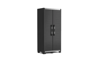 Armoire Haute XL Garage - 89x54xH188 cm - Noir - Armoire intérieure