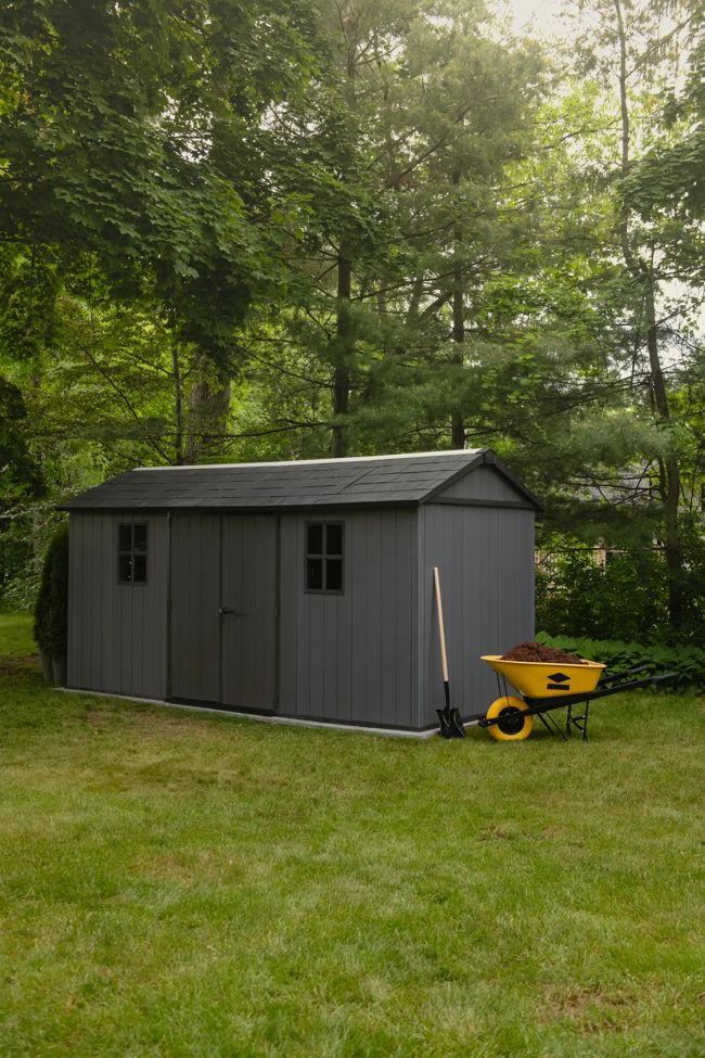 Newton Plus 7515 Tuinhuis - 230x476x246cm - Grijs