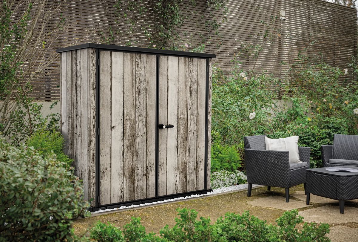 Signature Coastal Grey XL Vertical Storage Shed - Keter US