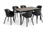 Signature Porto Diningset 194cm/6 - Grafiet