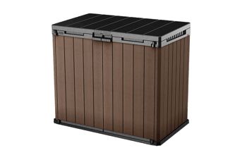Cobertizo de exterior SIO Darwin - 141x82x120 cm y 1150L - Marrón - Almacenaje Exterior