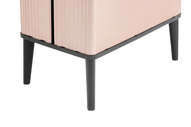 פח ורטו גבוה 54 ליטר - ורוד פנינה