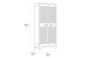 Armoire haute utilitaire modulable Titan - 80x44xH182 cm - Anthracite