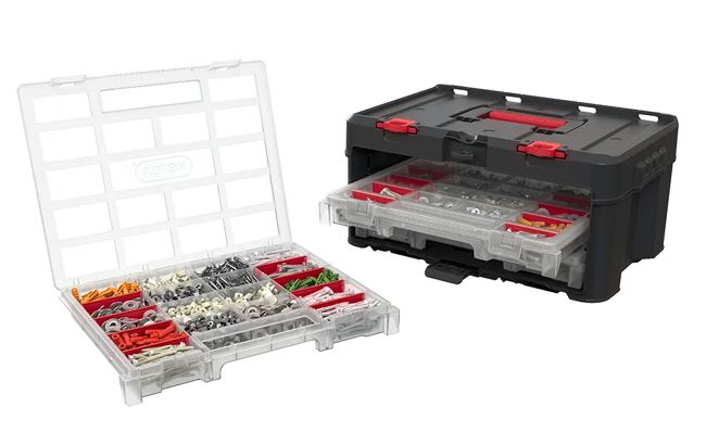 Stack & Roll 3-Set Tool Organiser - Graphite