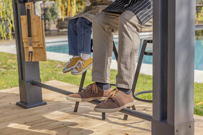 גריל גזיבו - דמוי עץ גוון חום אגוז thumbnail