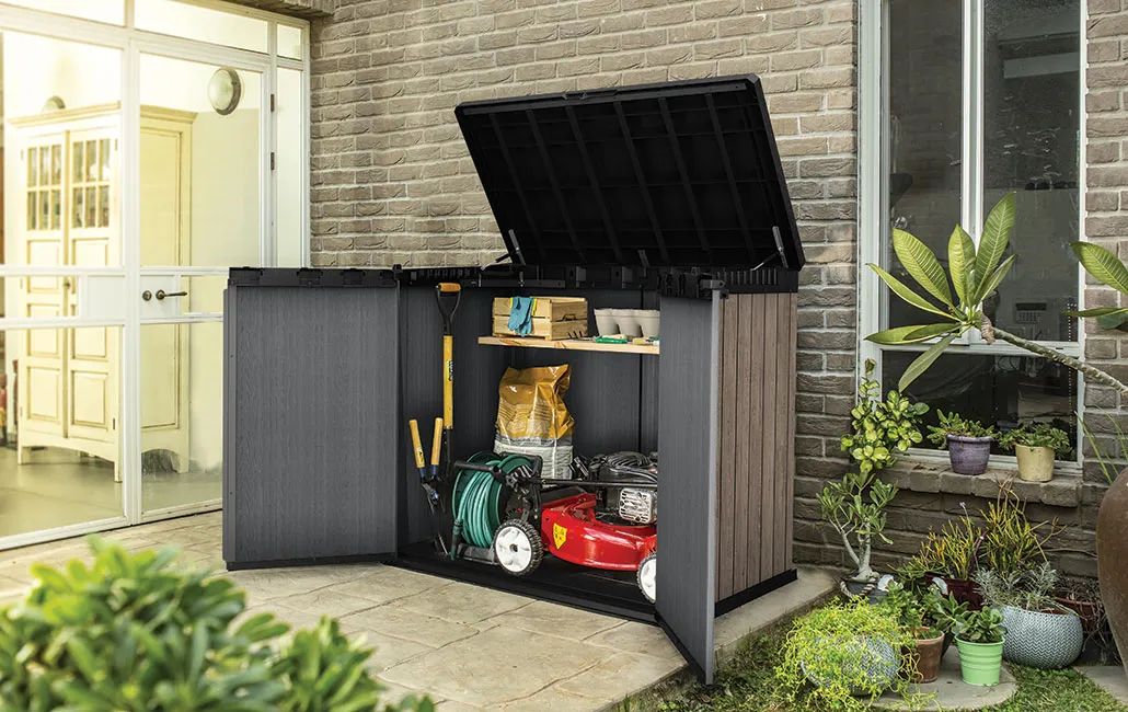 Signature 1150L Horizontal Storage Shed - Ashwood Brown