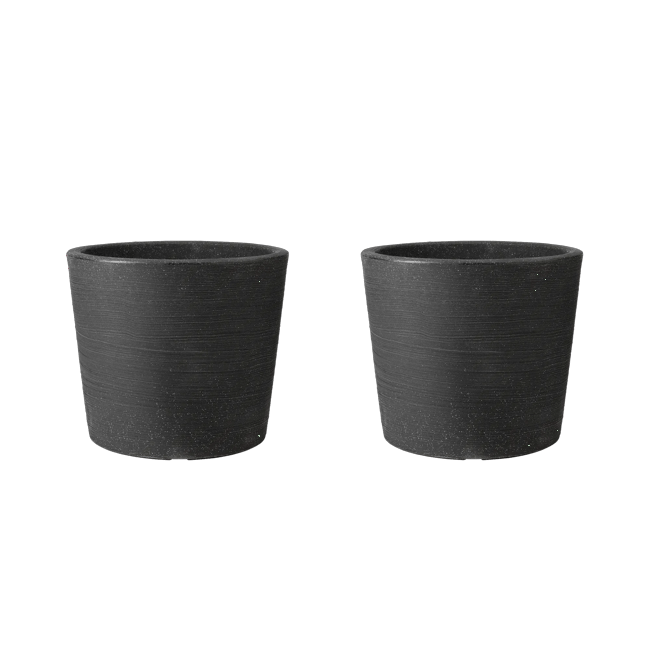 Varese Low Planter 40cm Set of 2 - Granite