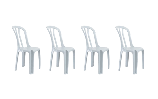 4 כיסאות קלאב - גרניט