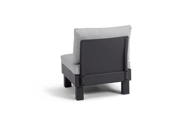 Sillón individual de exterior de 1 plaza Elements - Negro