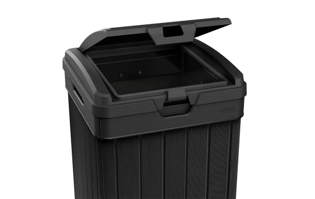 Baltimore Black Outdoor Trash Can - Keter US